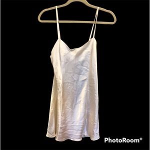 NWOT Victorias Secret Ivory Silk Chemise Size Medium